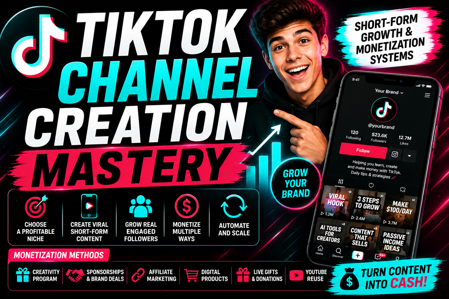 TikTok Channel Creation and Monetization