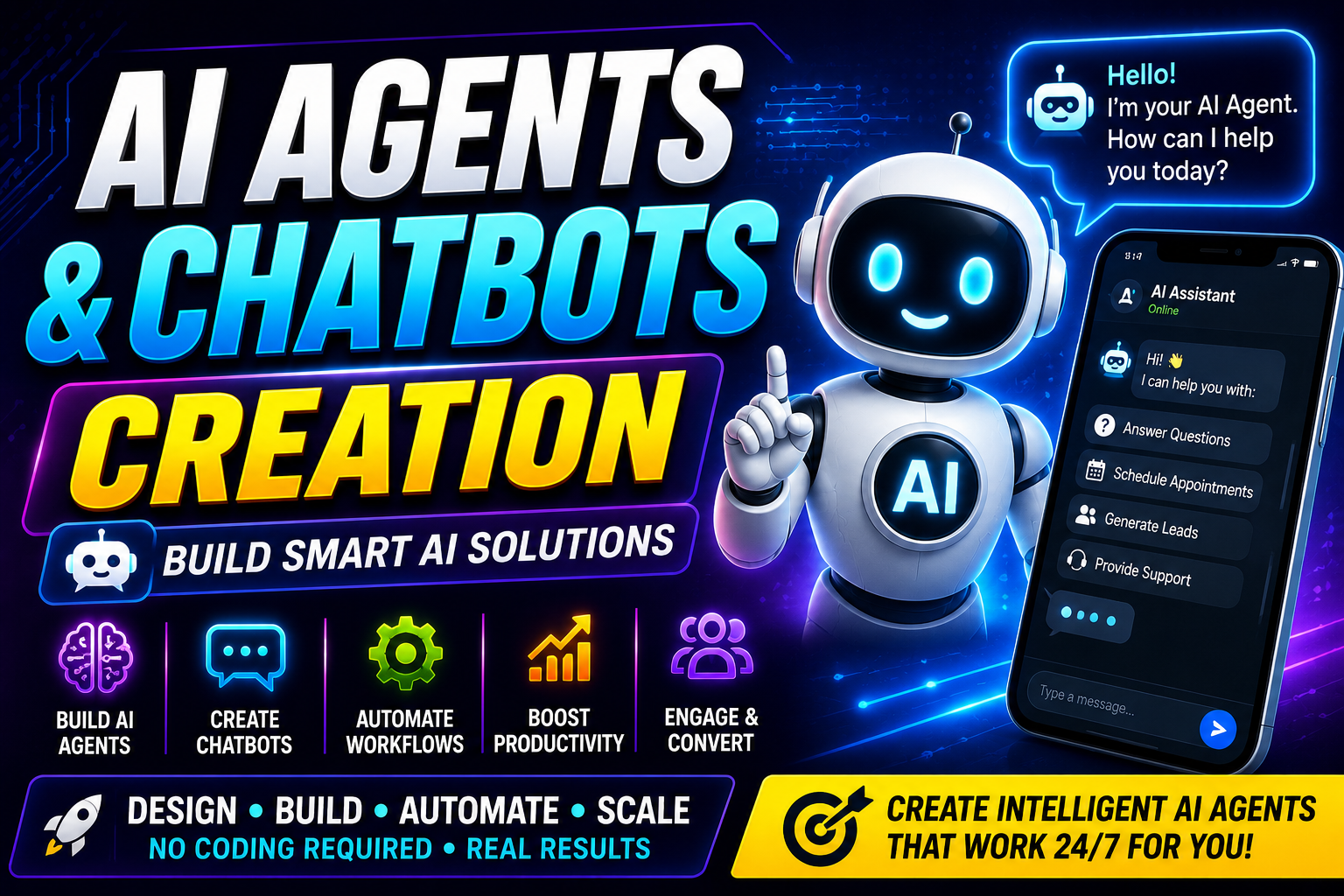AI Agents and Chatbots Creation Mastery