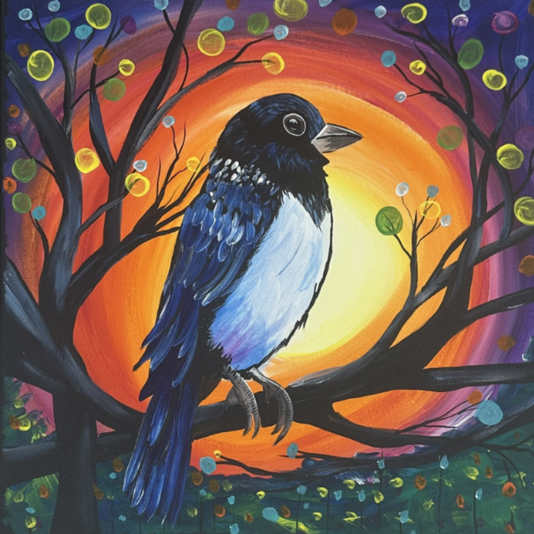 Mystical Maggie acrylic painting