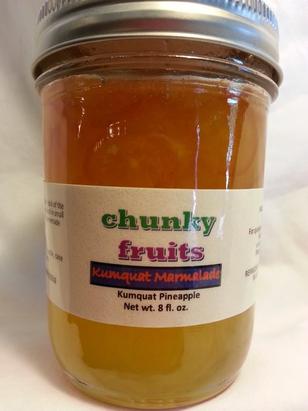 Labeled Citrus Heaven Kumquat Marmalade jar