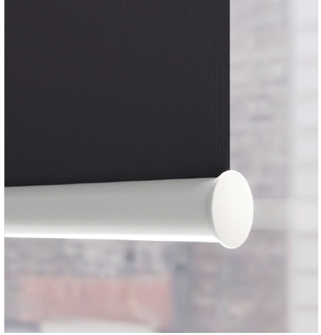 Roller blind round bottom bar