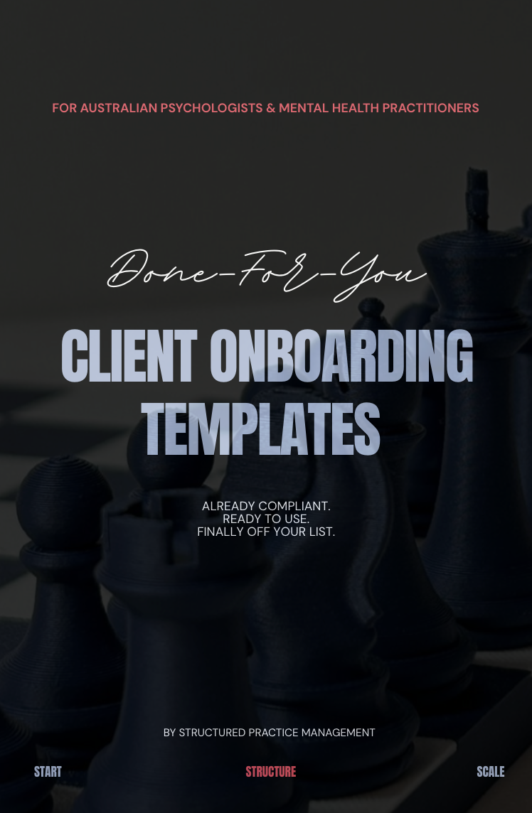 Client Onboarding Templates by Structured Practice Management