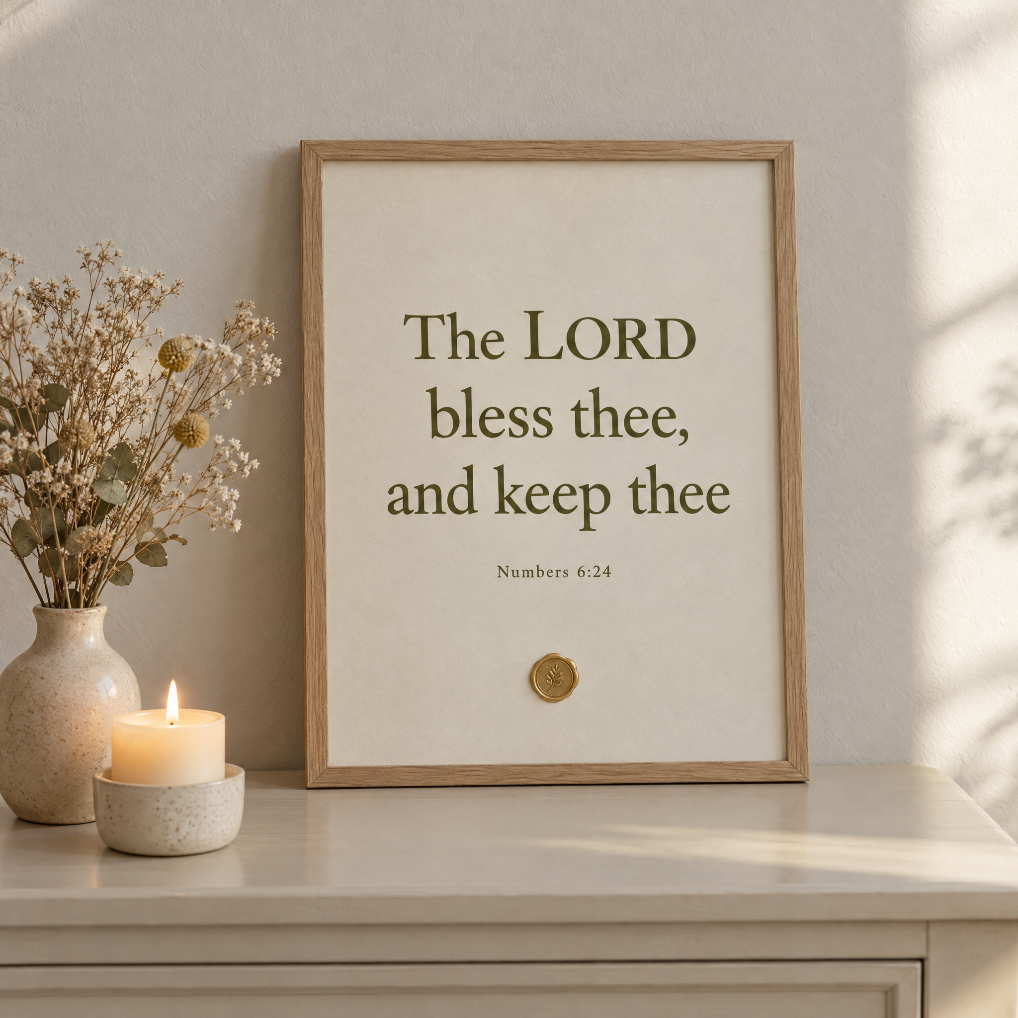 Numbers 6:24 Framed Print