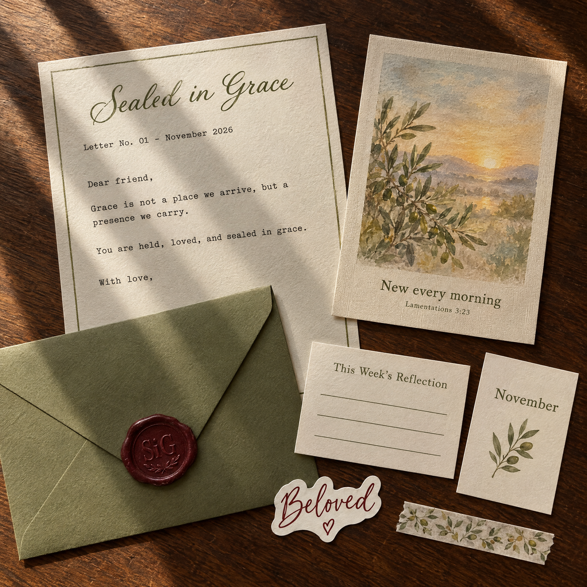 Sealed in Grace devotional letters