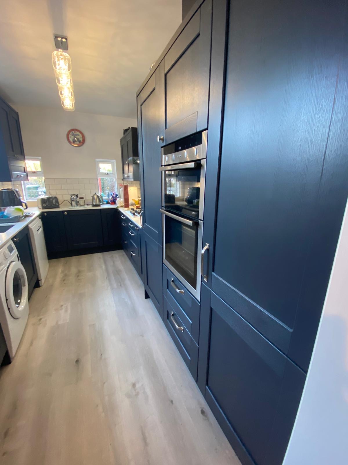 Sciennes kitchen after: navy shaker refresh