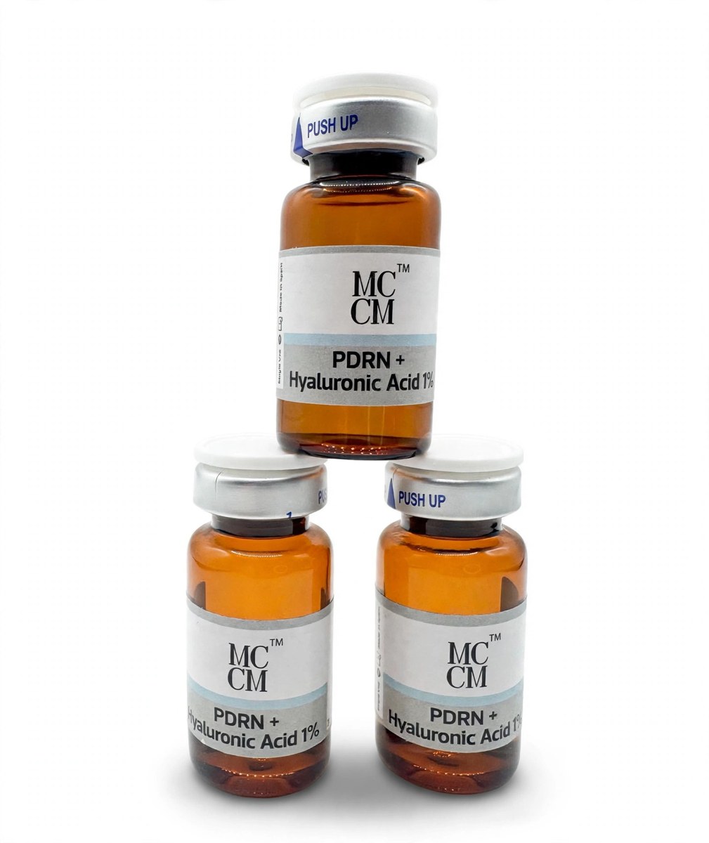 PDRN and hyaluronic acid 1% vials used at Cyberdrip Health