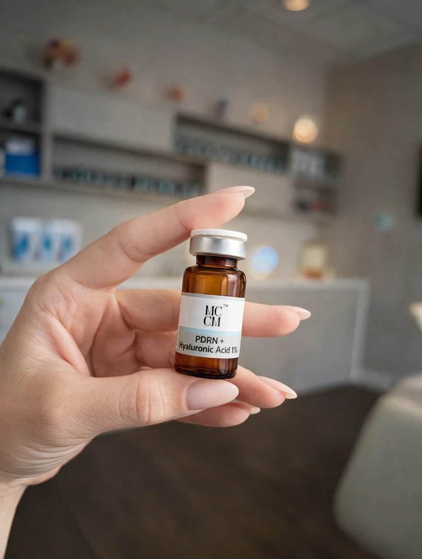 PDRN and 1% hyaluronic acid professional vial used at Cyberdrip Health