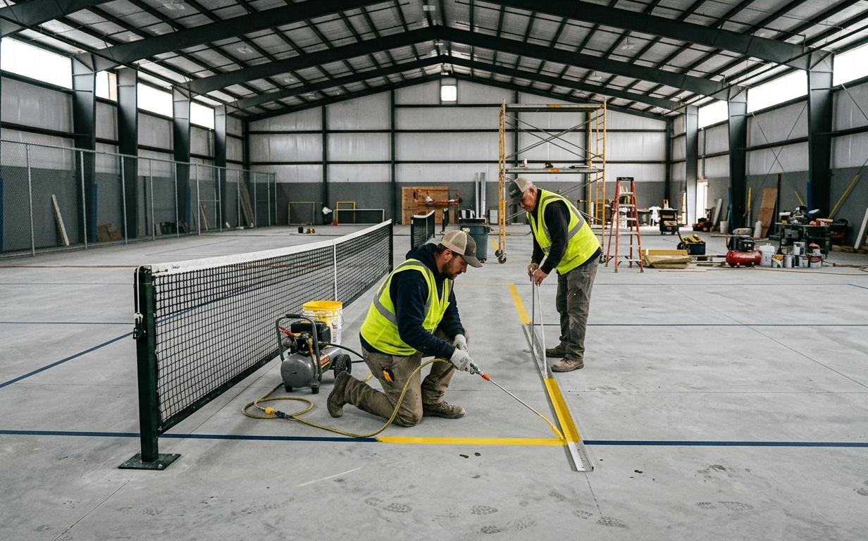 indoor pickleball court construction in utah indoor pickleball court construction in utah