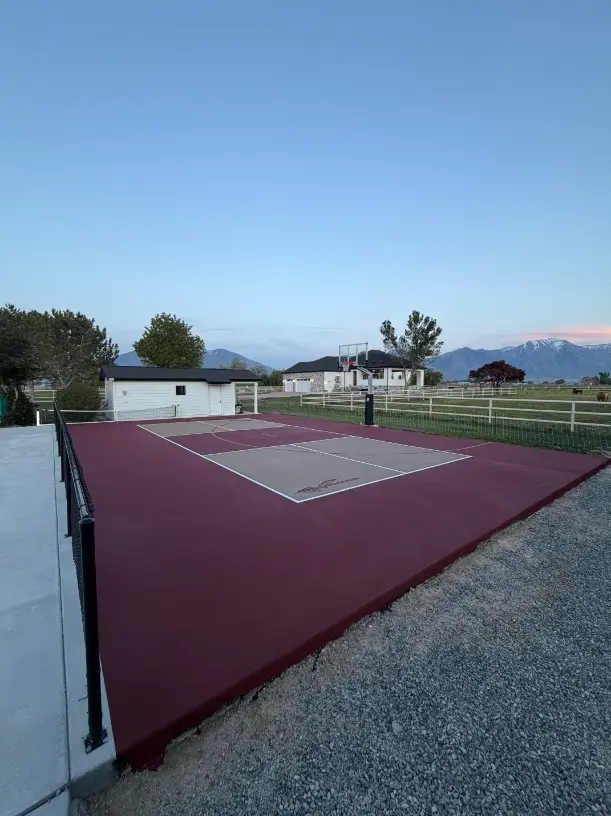 Multi sport court basketball and pickleball
