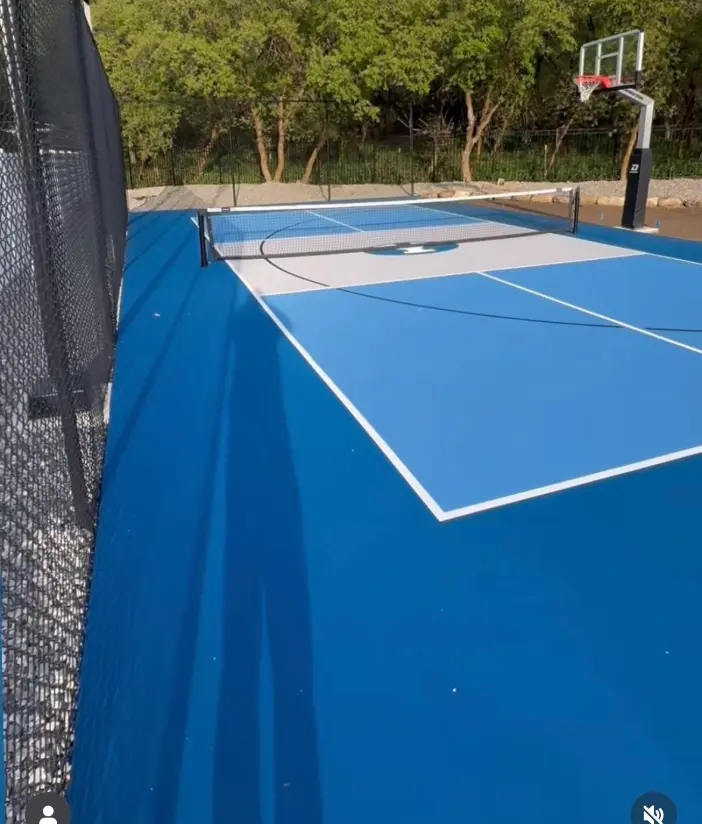 Blue multi sport court