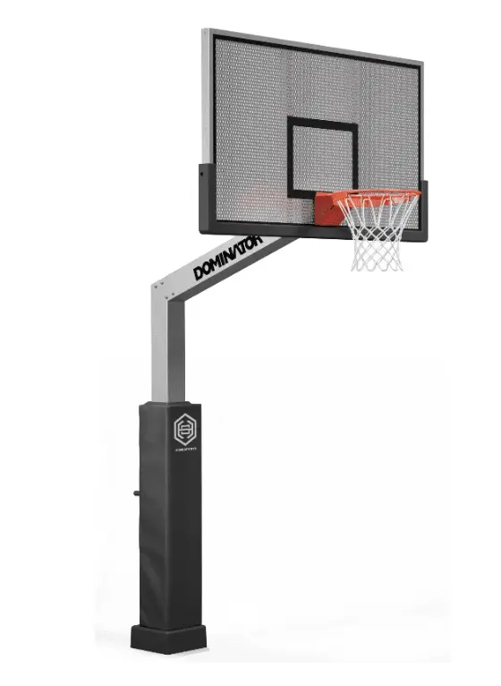 Dominator Pro 72 inch basketball hoop shatterproof aluminum backboard