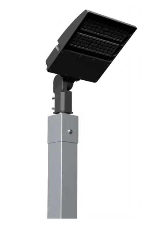 Dominator basketball court light 150 watt wired brushed aluminum