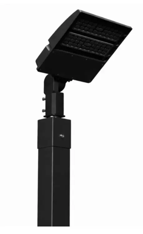 Dominator basketball court light 150 watt wired black powder coat