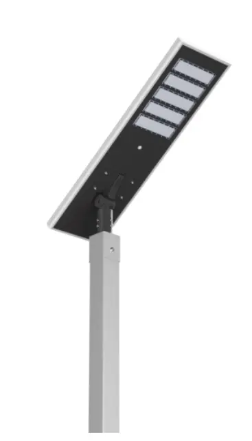 Dominator basketball court light 100 watt solar brushed aluminum