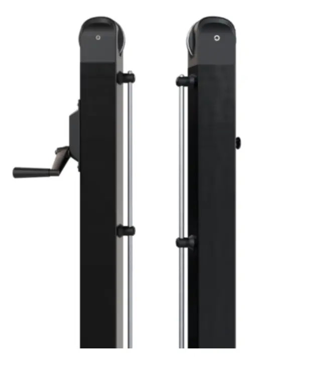In-ground pickleball system square black
