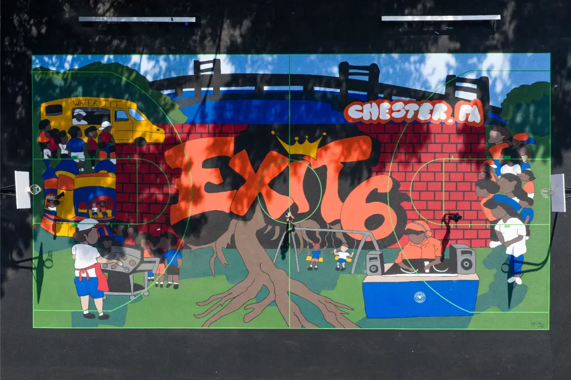 Graffiti Type Court Art