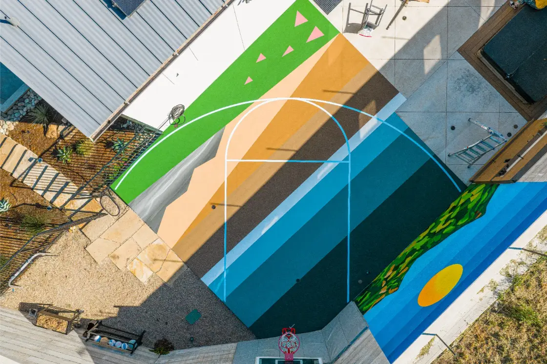 Abstract Court Art