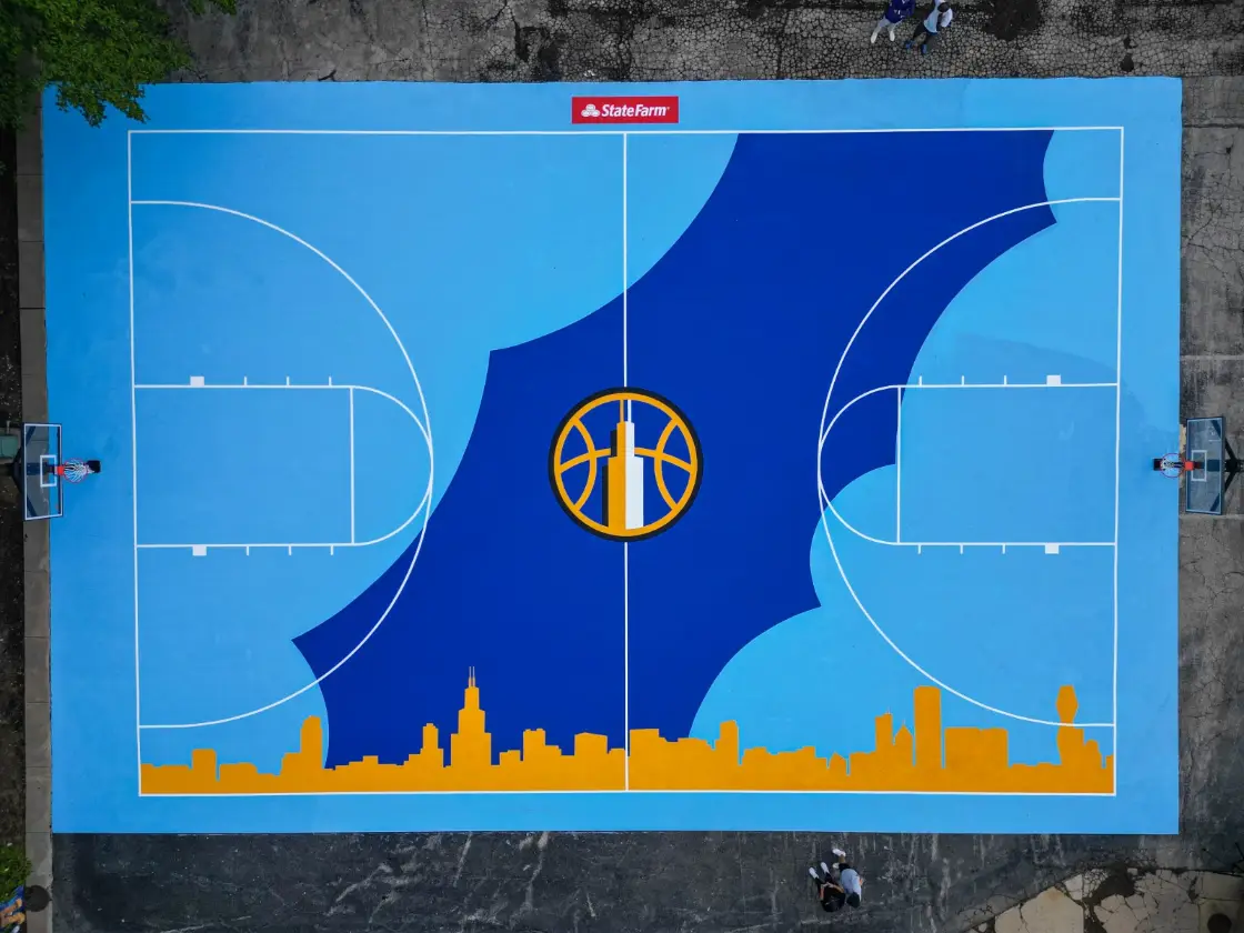 Golden State Basketball Art Coating