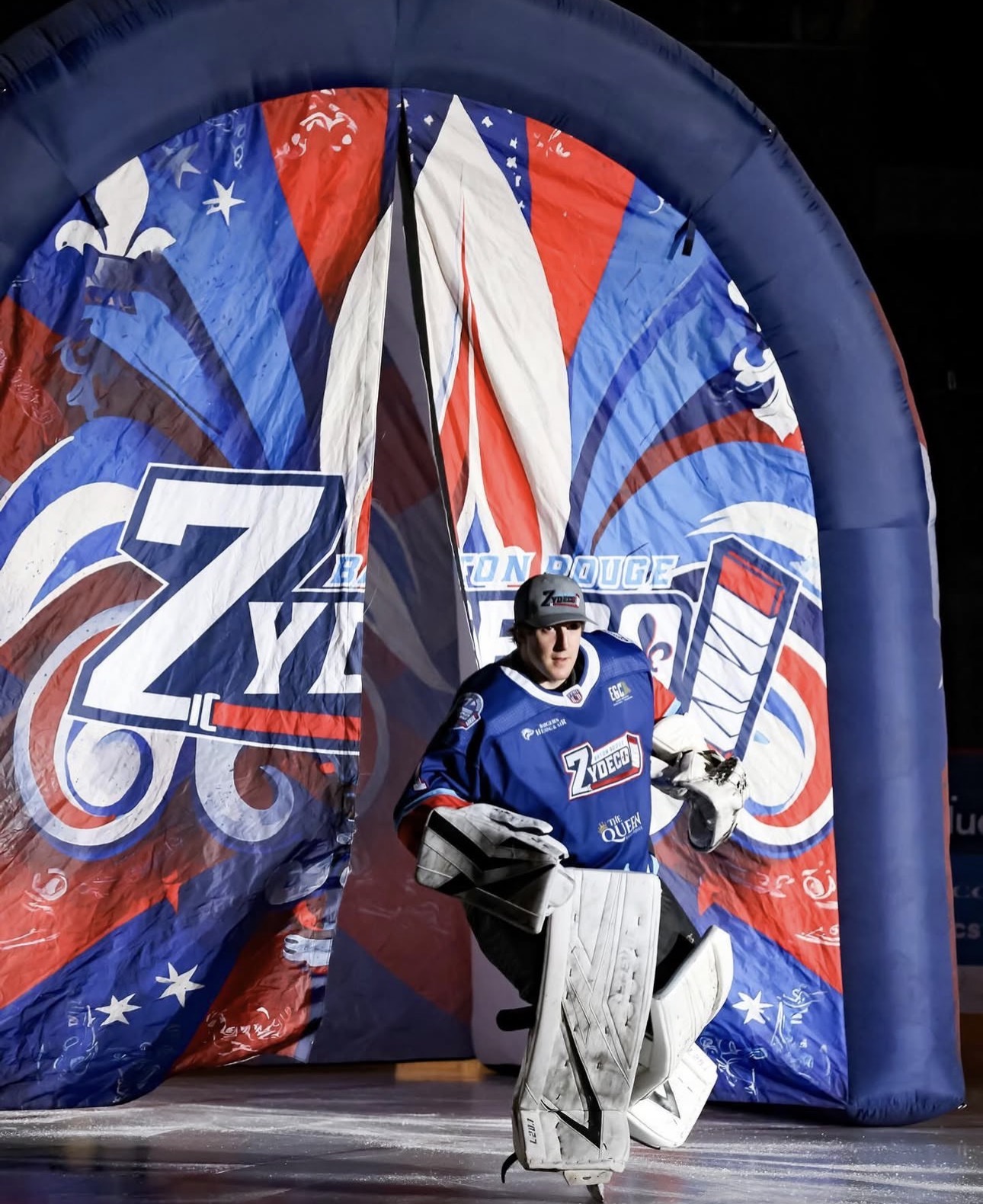 Professional hockey goalie Bailey Stephens who overcame leukemia and now supports cancer research