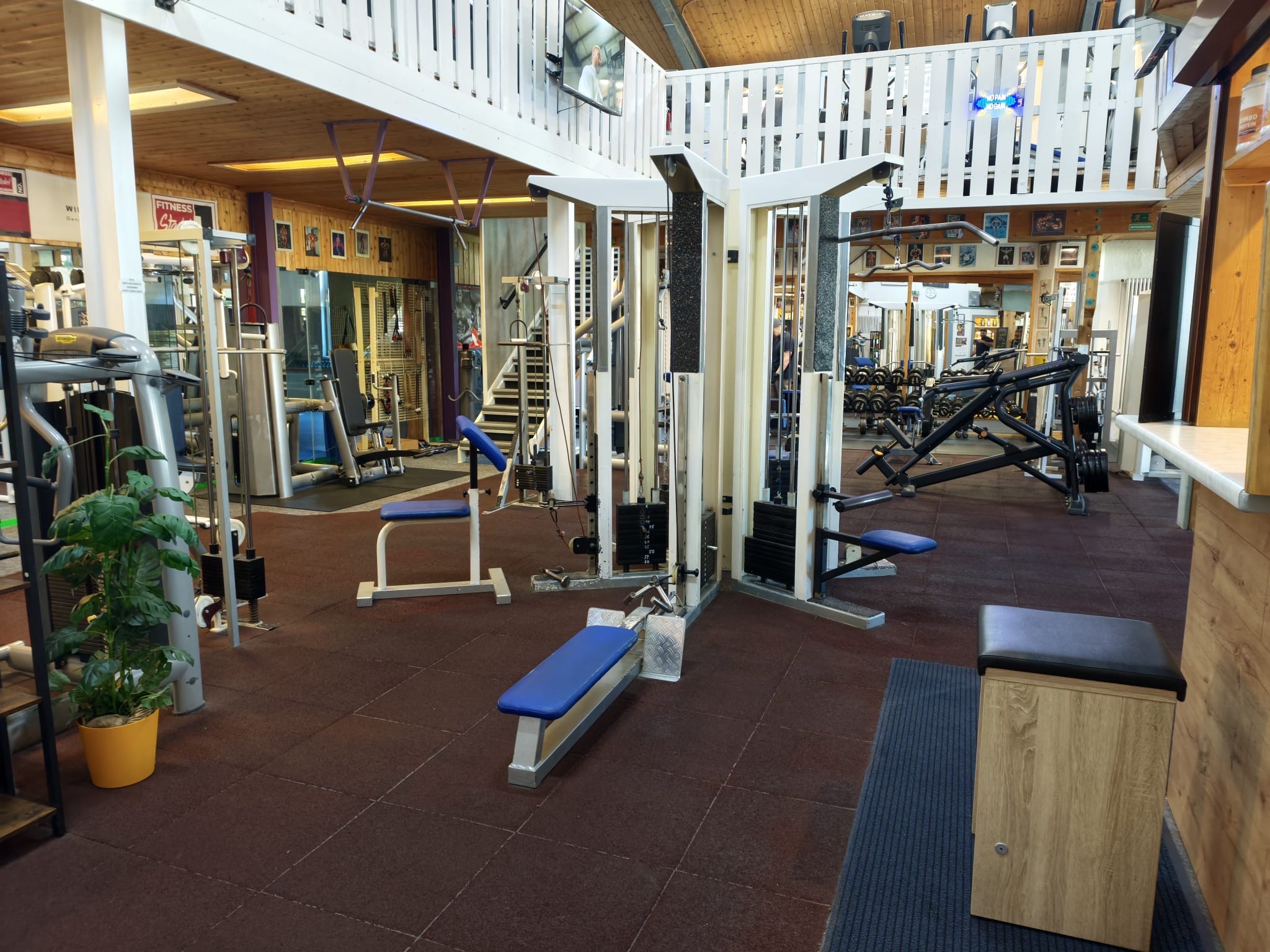 Heller Trainingsbereich im Fitness-Stadel Berkheim