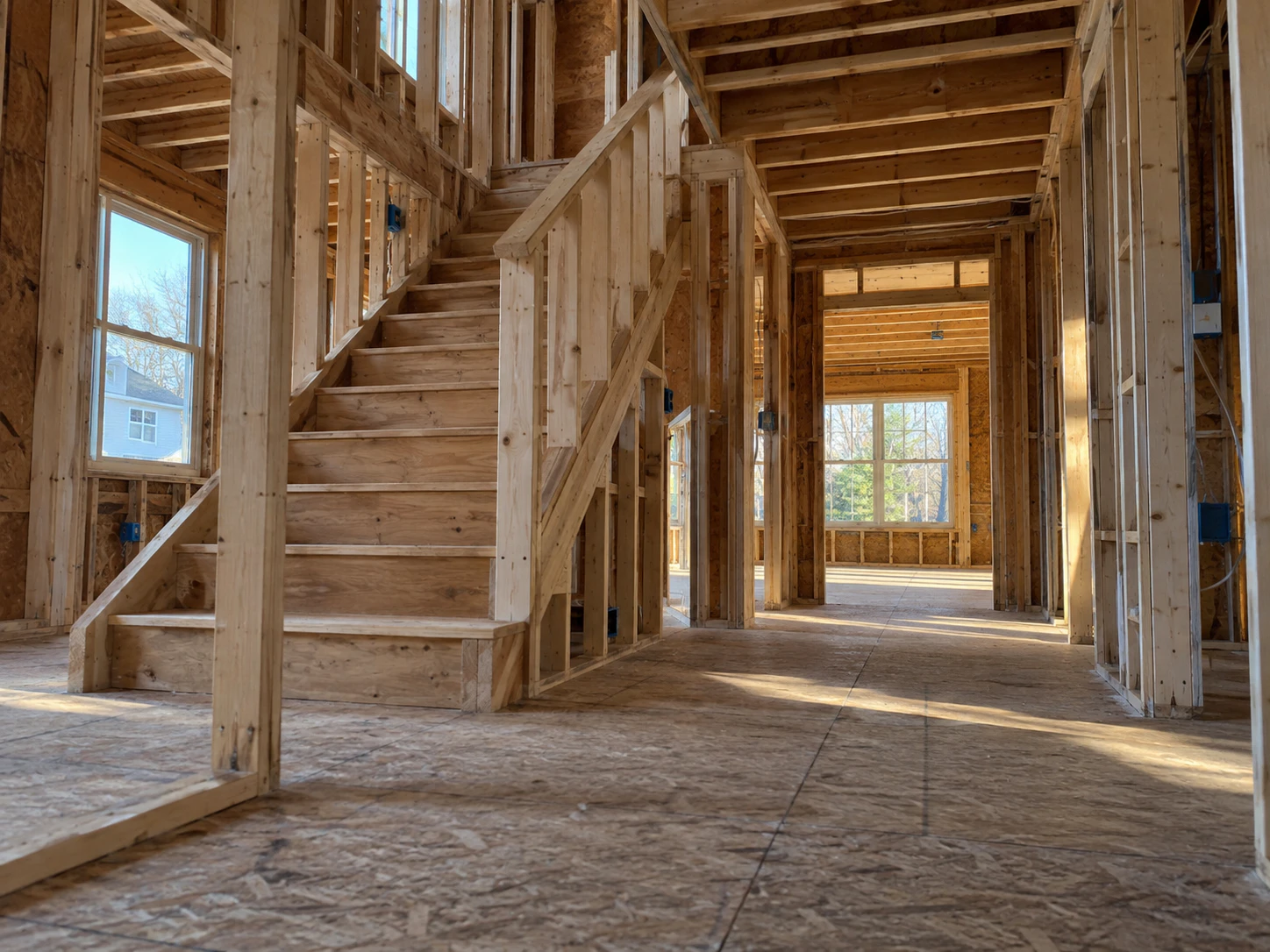 Custom woodwork being installed in an Old Tappan home