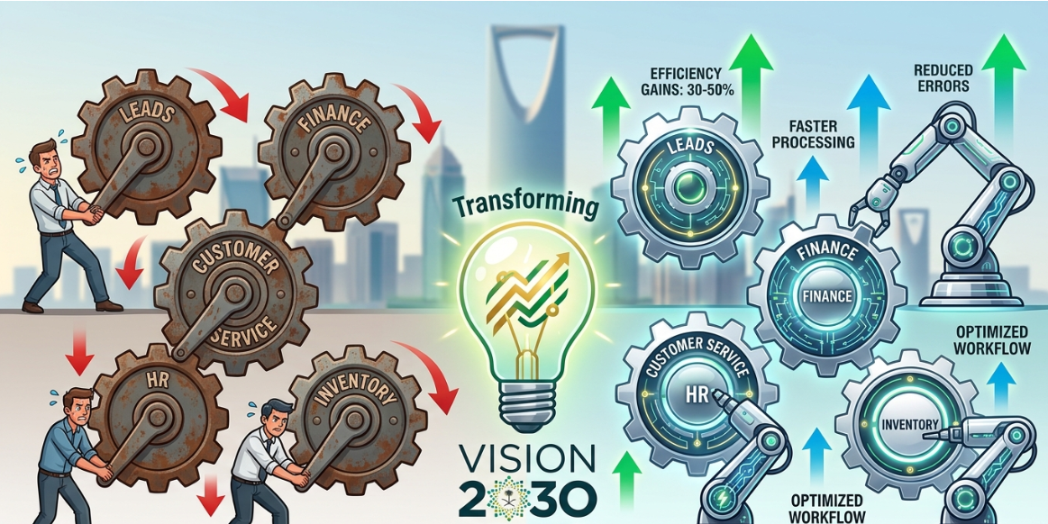 The Five Highest-Impact Automation Opportunities for Saudi Businesses