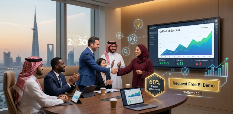 Request a Free BI Dashboard Demo at softriva.com