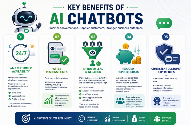 Key Benefits of AI Chatbots