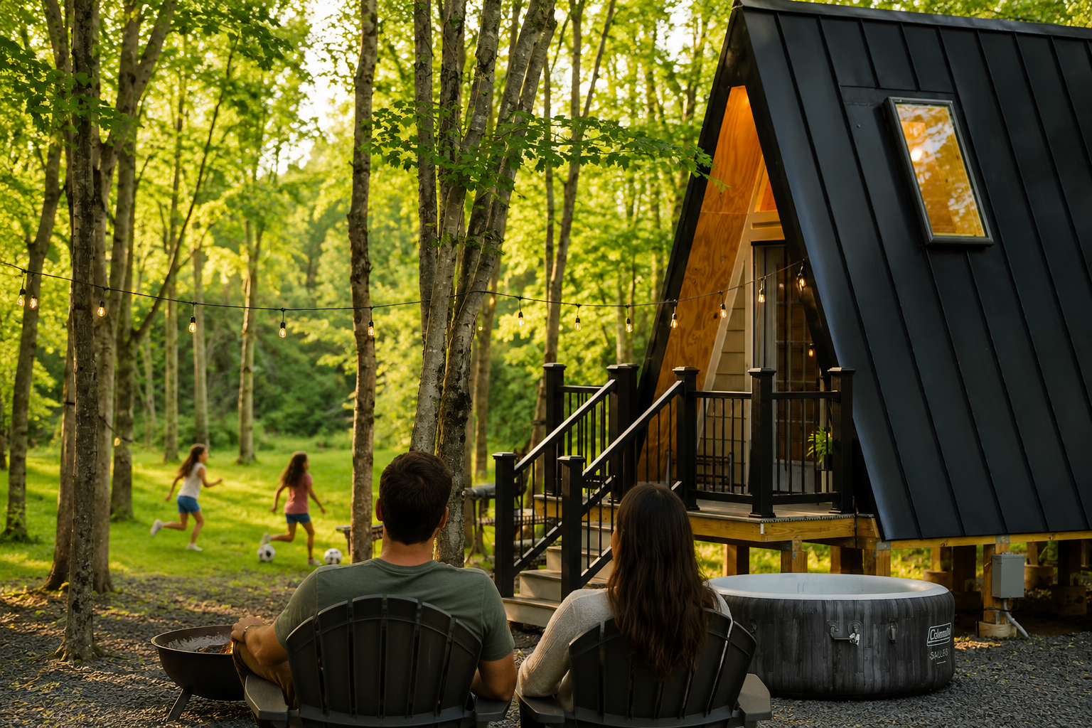 Family Getaway in the A-Frame