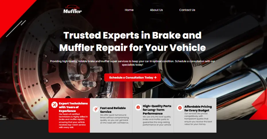 Site web mobile-first pour électricien avec bouton d'appel à l'action
