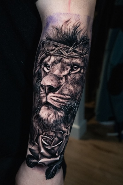 Black & Gray tattoo by Luis Farrera NYC 8