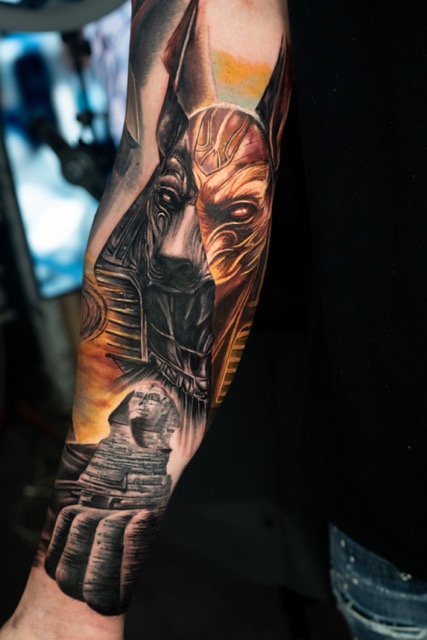 Color realism tattoo New York by Luis Farrera