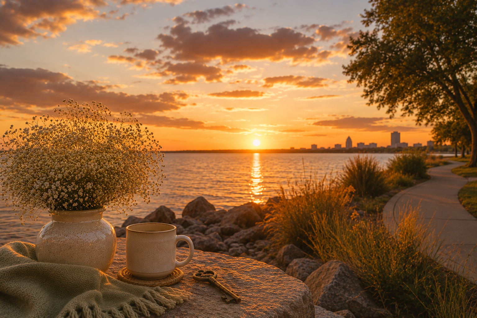 Lake Hefner Sunset Evenings