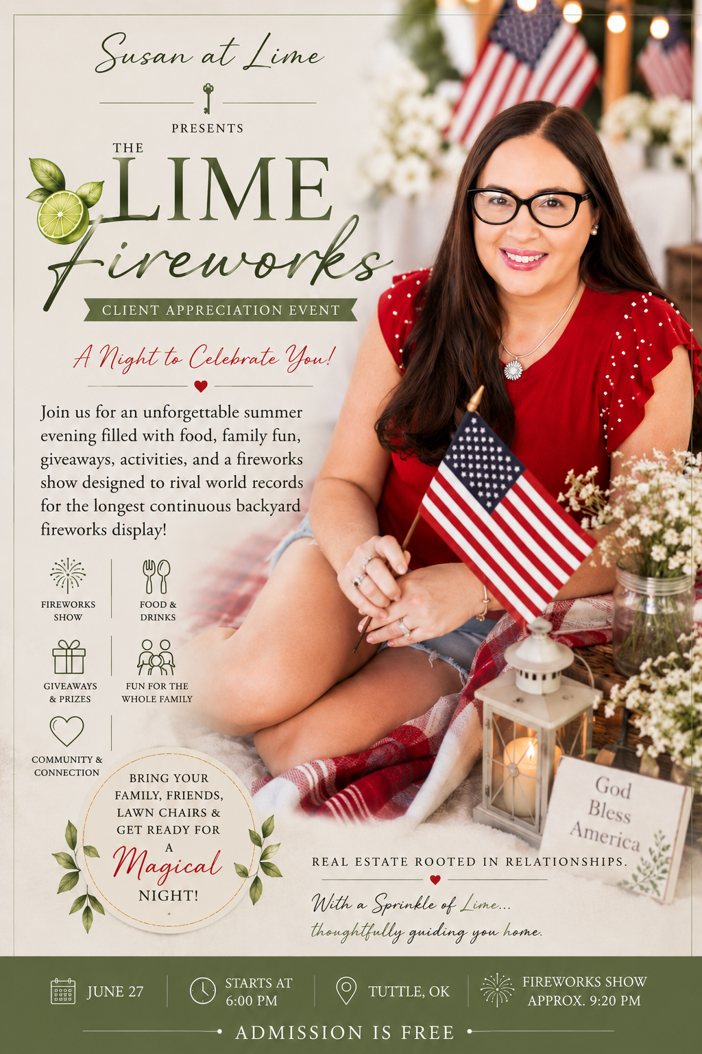 Susan Honaker Lime Realty Firework Event