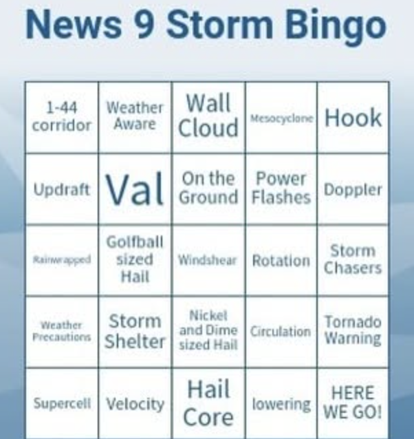 Oklahoma News 9 Bingo