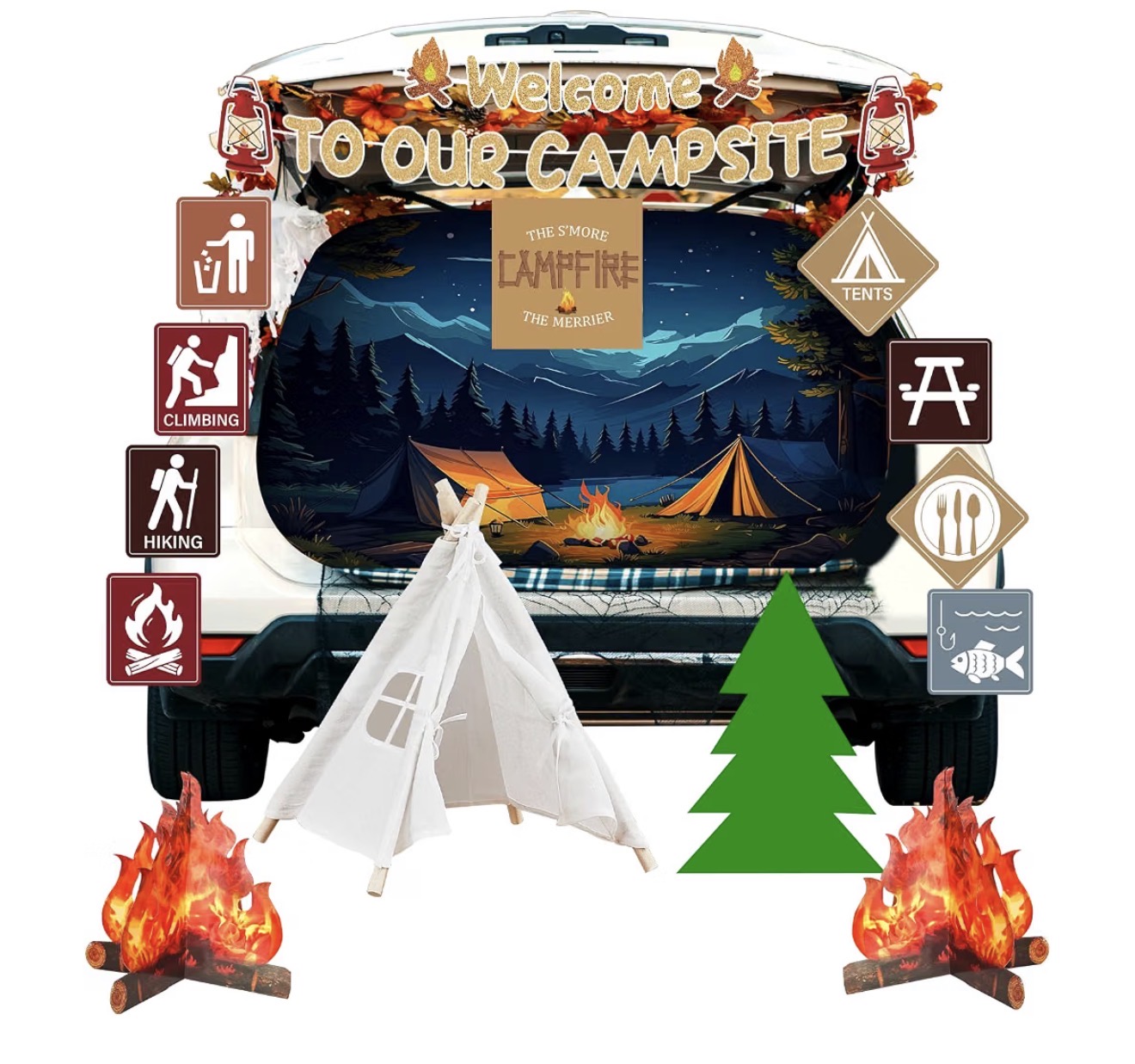 Camping trunk or treat kit