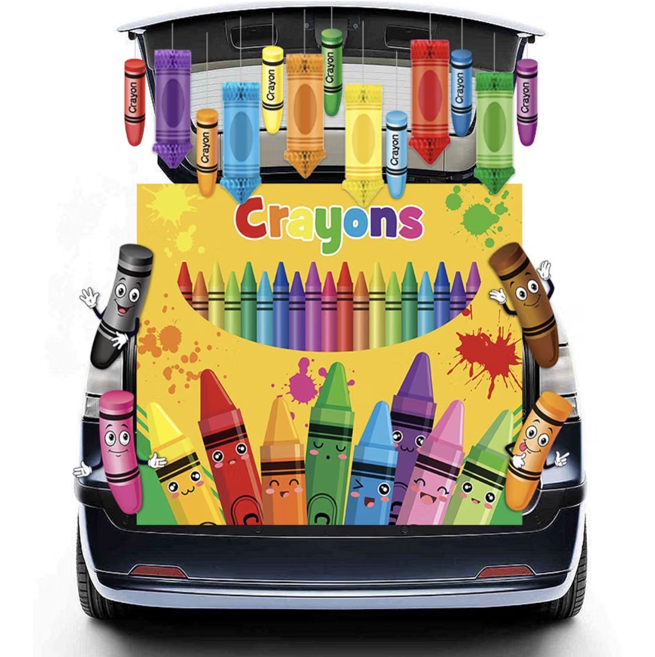 Crayons trunk or treat kit