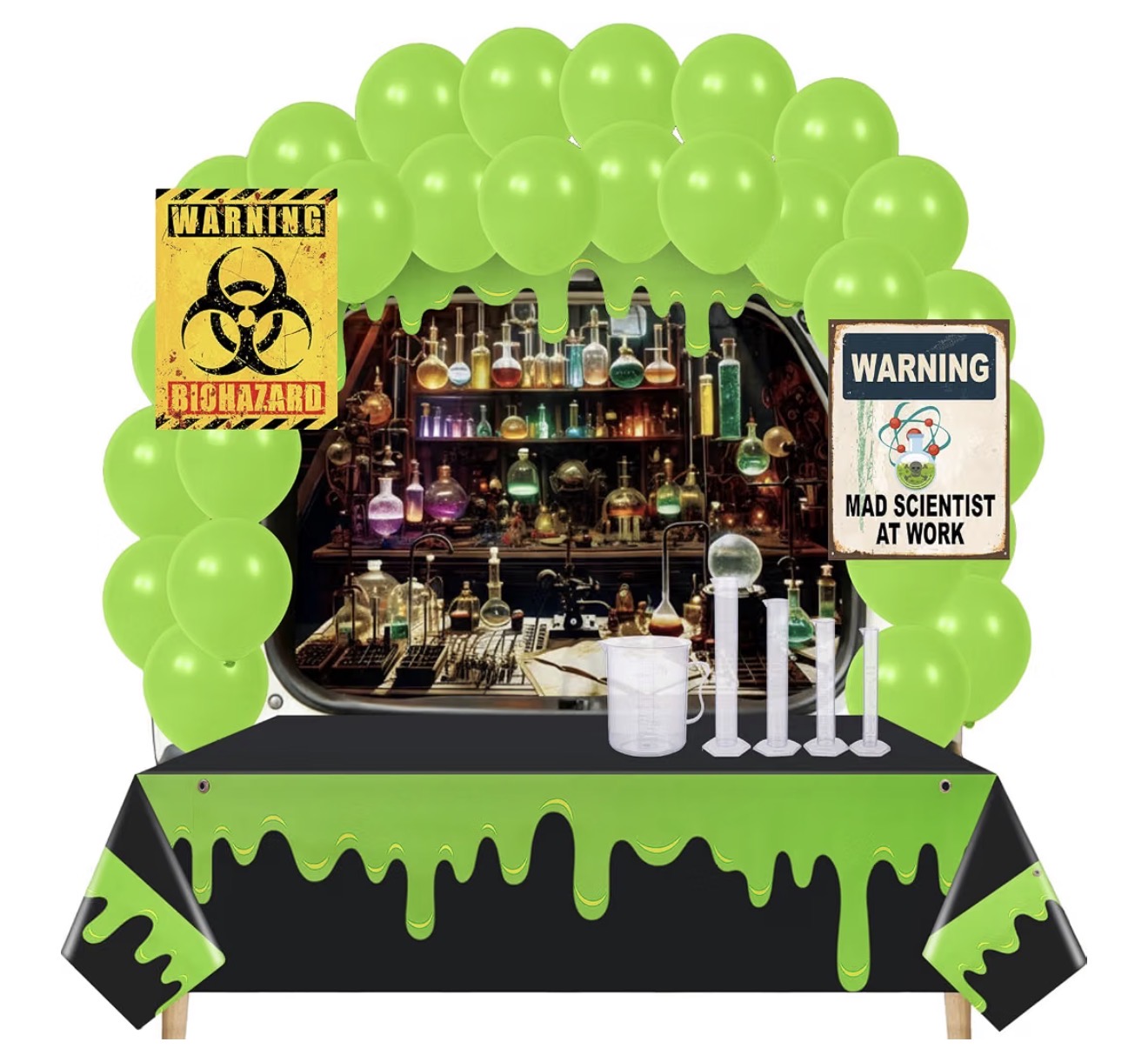 Mad Scientist trunk or treat kit