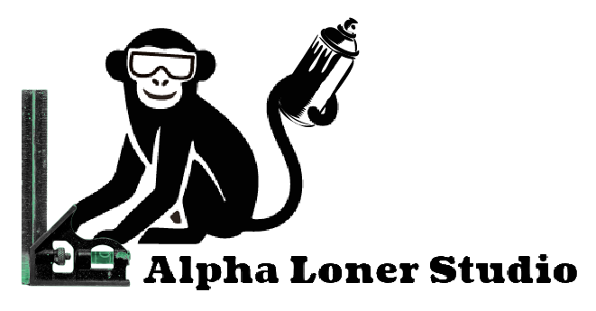 Alpha Loner Studio Monkey At Work LOGO 