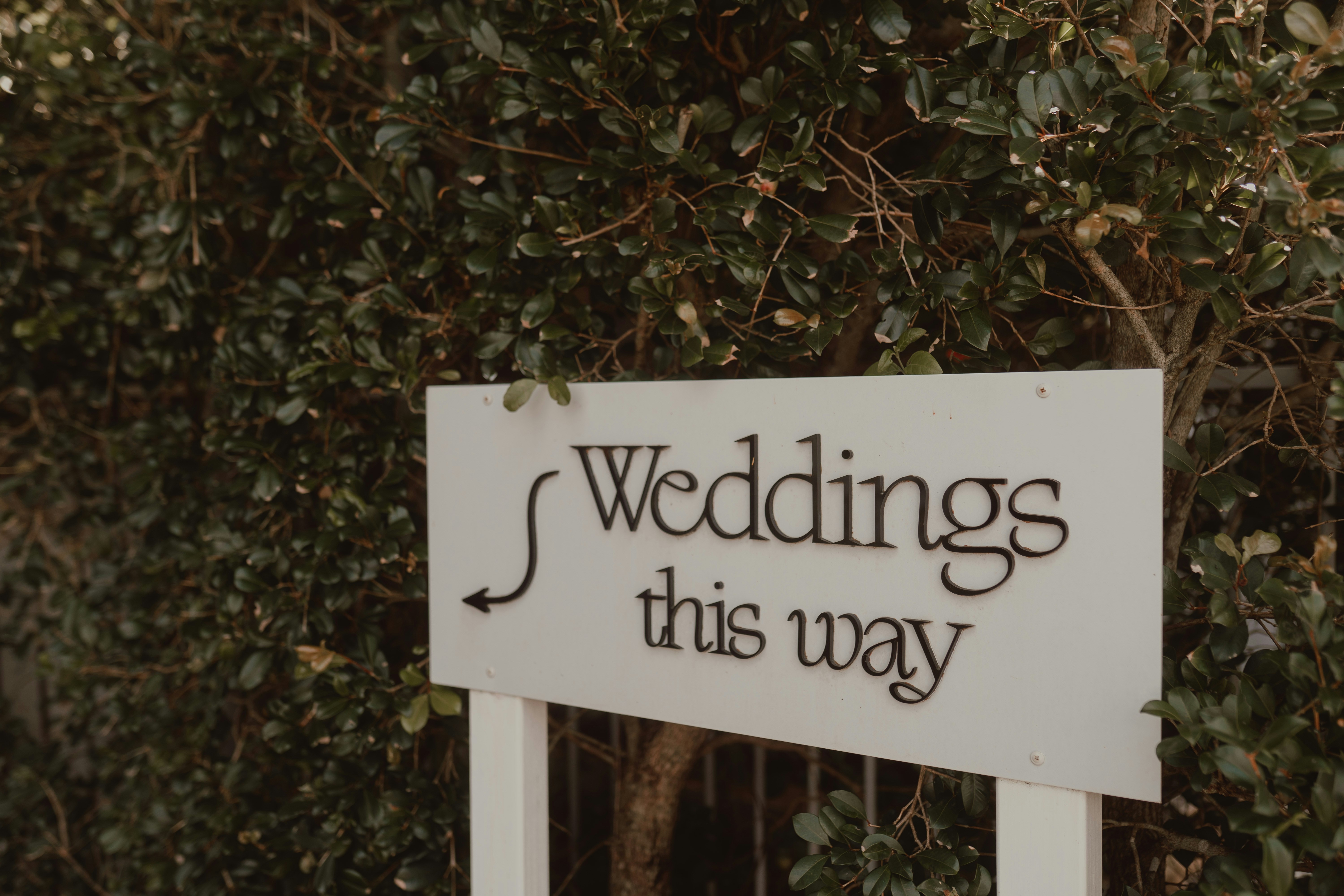 3-D Wood wedding sign