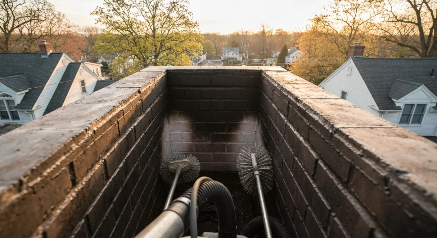 Chimney sweeping process