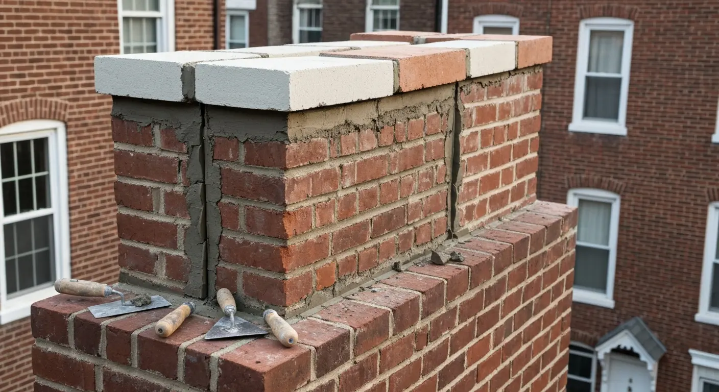 Chimney repair work