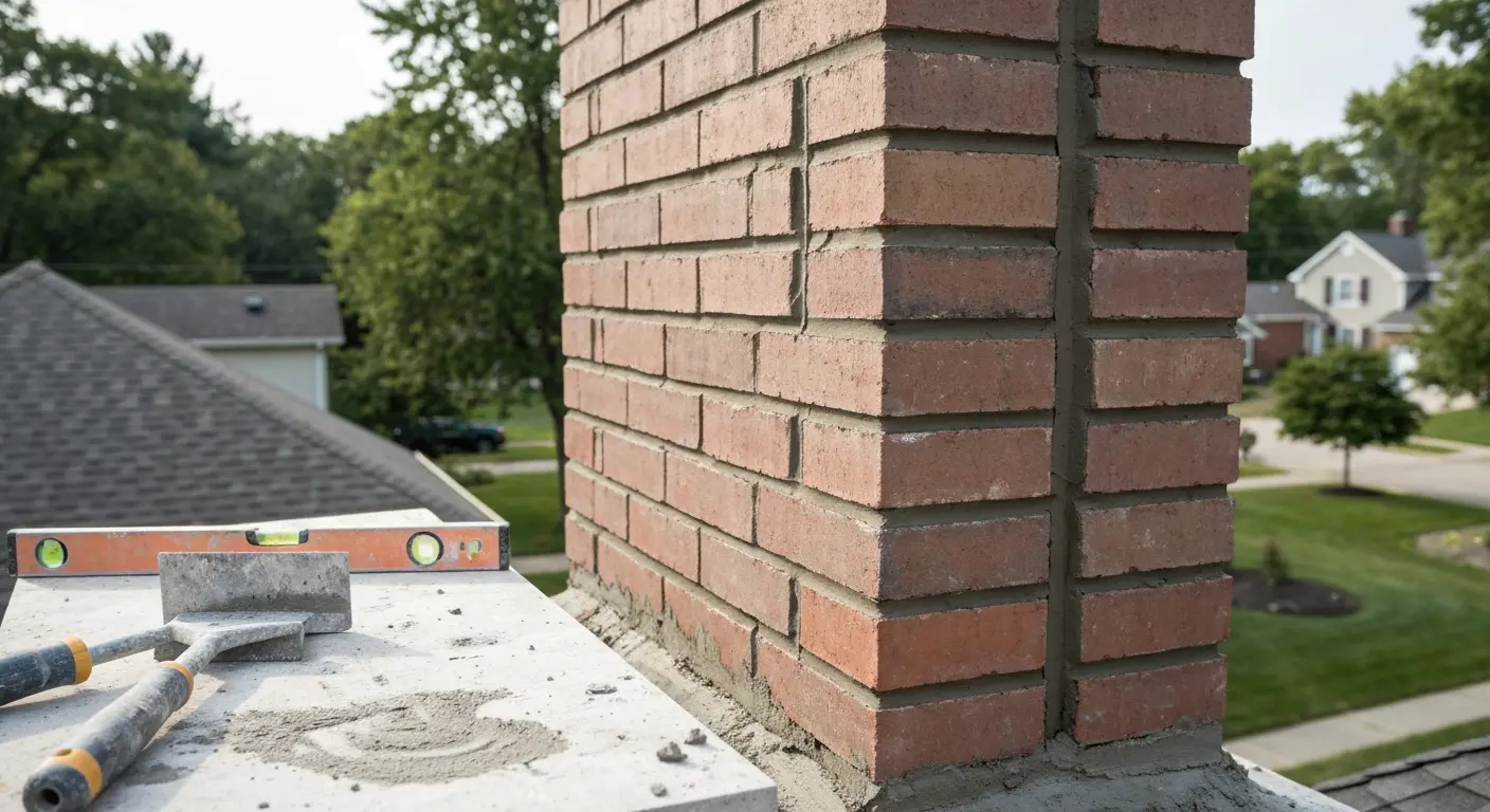 Masonry chimney repair