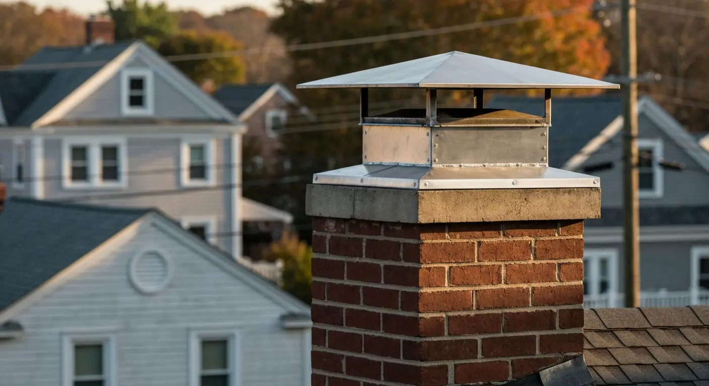 Custom chimney cap installation
