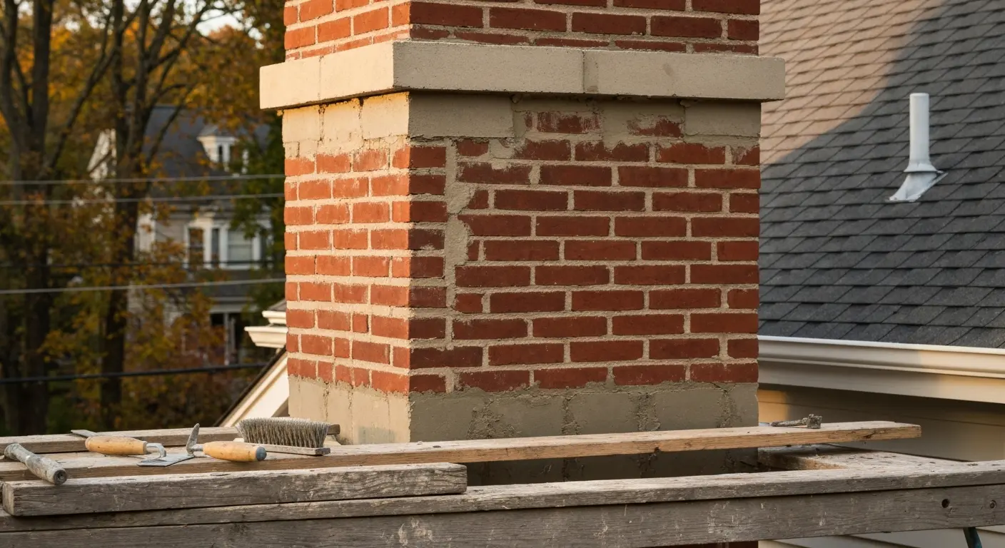 Chimney repair work
