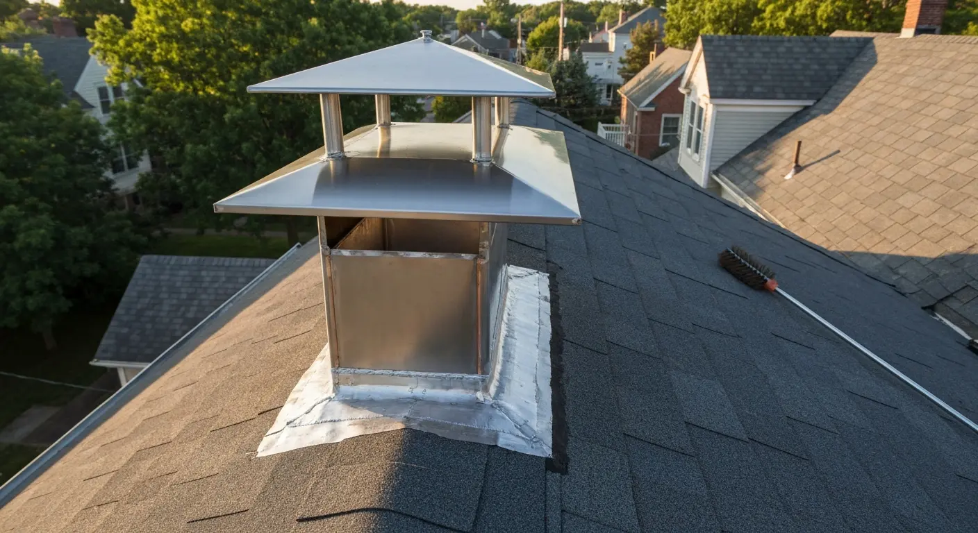 Chimney cap and liner