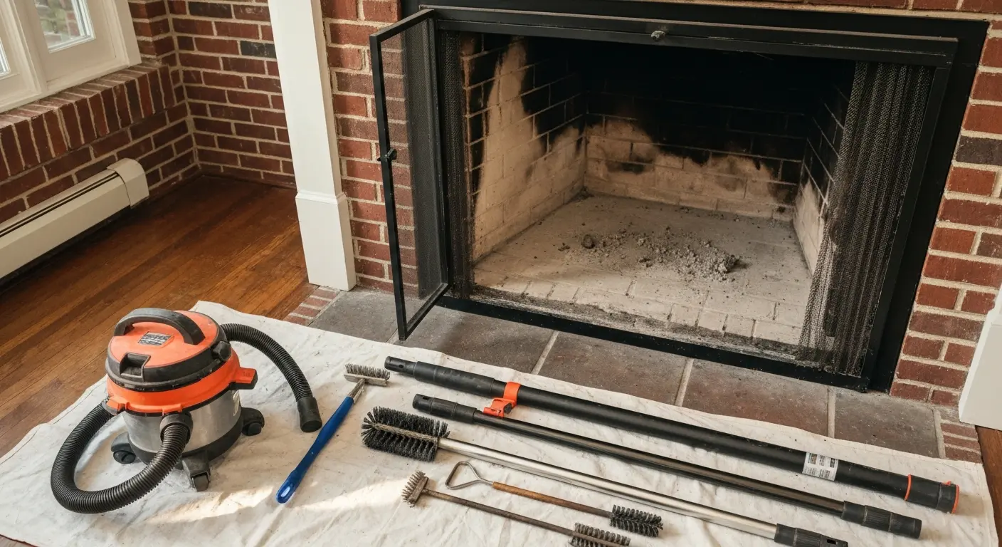 Chimney cleaning process