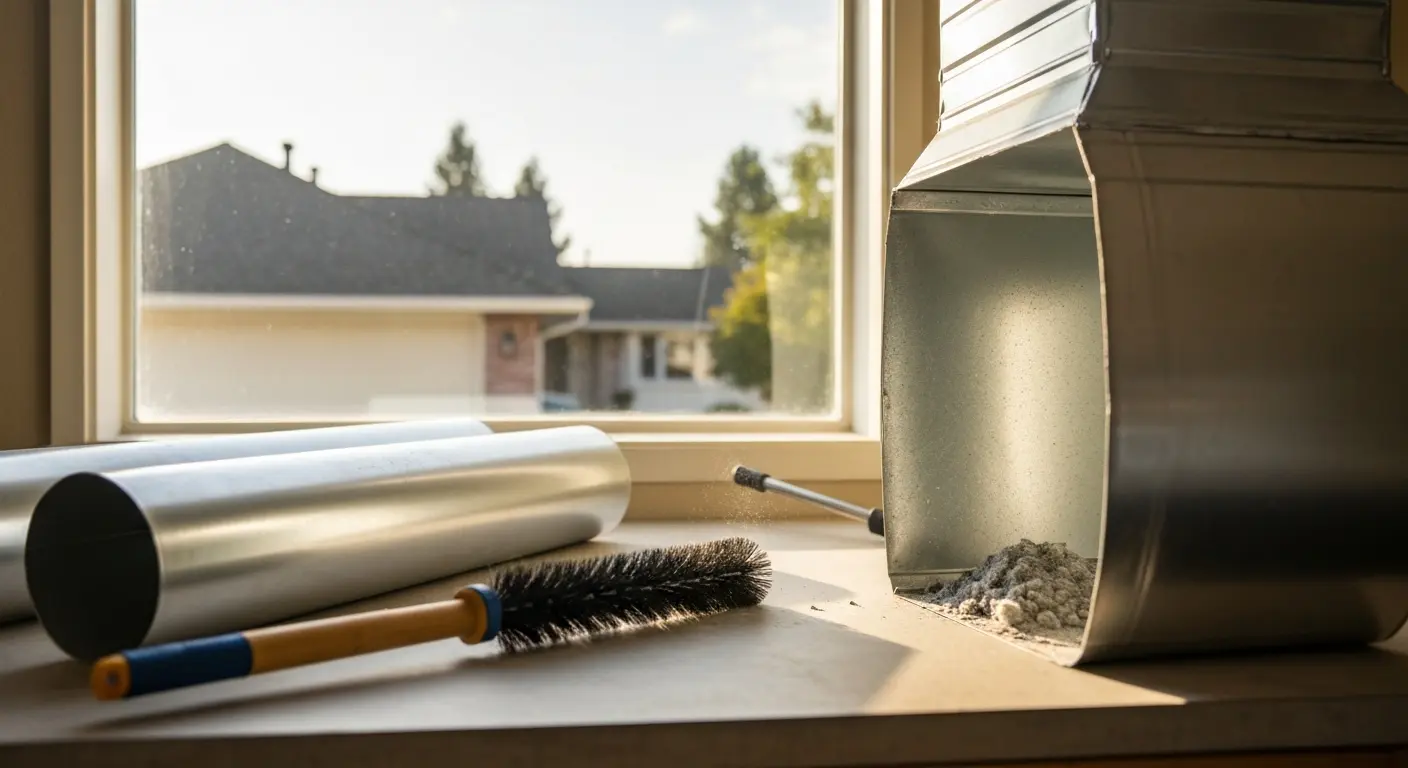 Dryer vent cleaning process