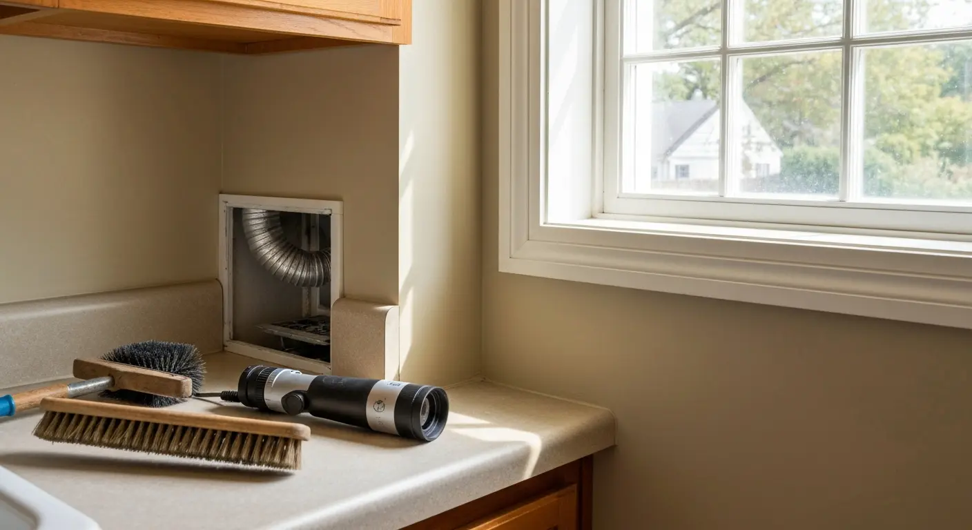 Professional dryer vent cleaning