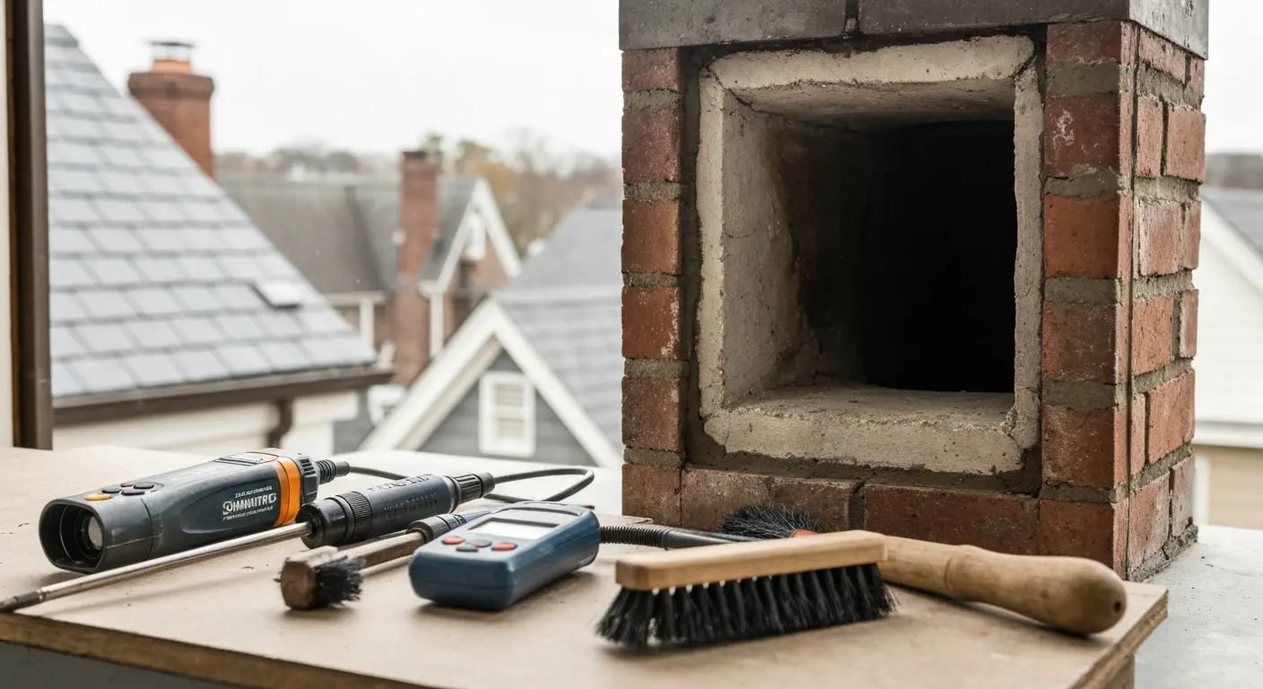 Chimney inspection equipment